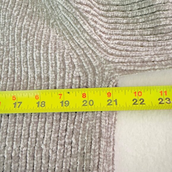 Cynthia Rowley Women's Pullover Ribbed Gray Turtleneck Sweater Size Small - Picture 9 of 10